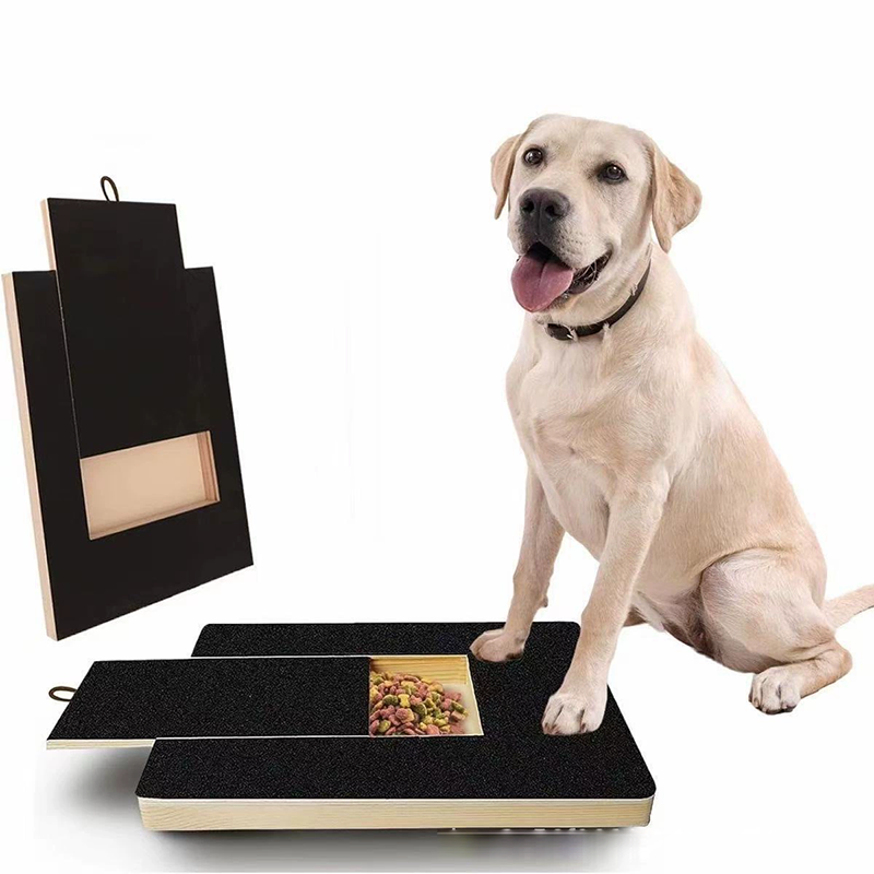 Pet Supplies Nail Trim - Ausziehbares Holz-Hundekratzbrett mit Schleifpapier, Nagelpflegeunterlage, eingebauter