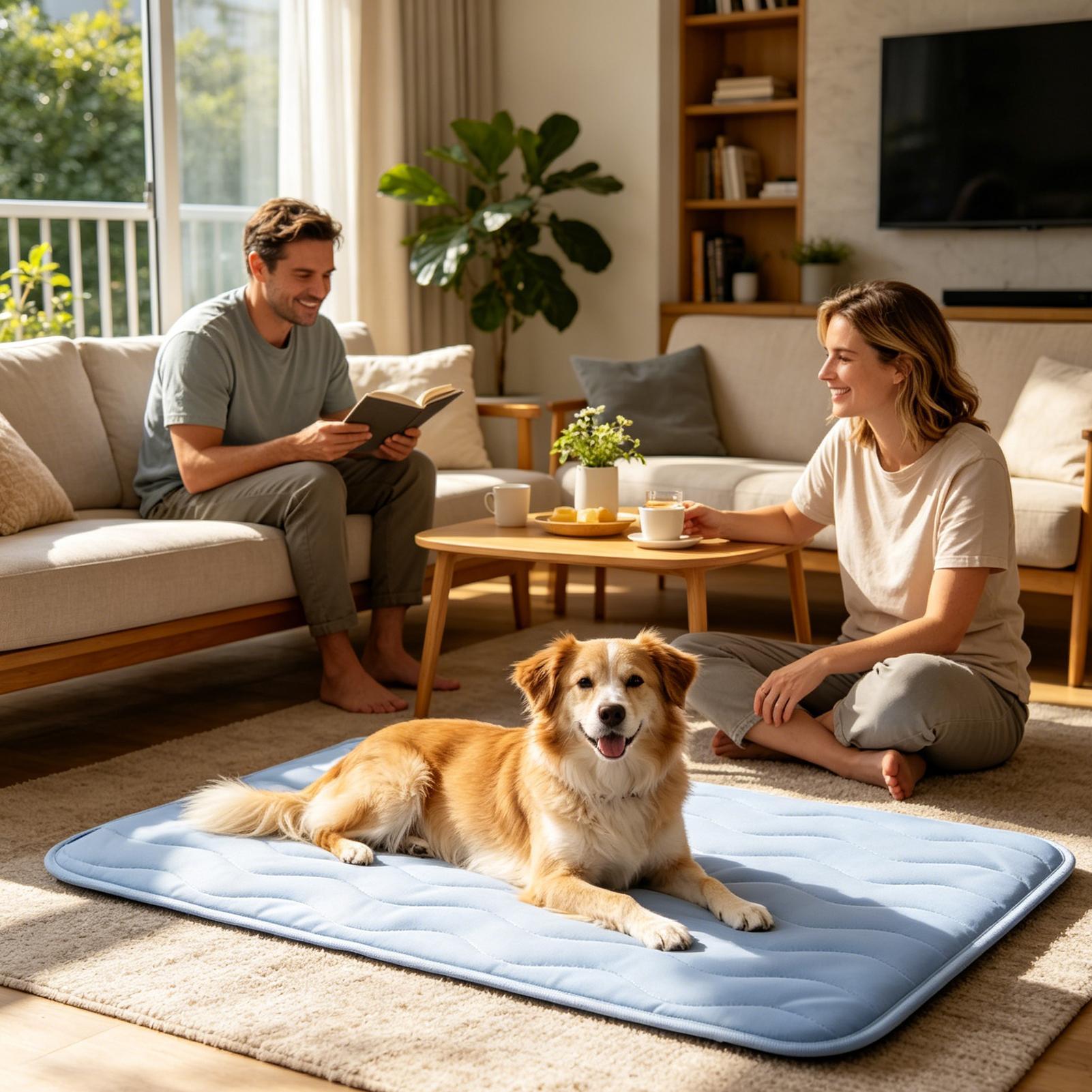 Dog Cooling Mat - Hundekühlmatte Sommer Haustier-Kühlbett für Hunde Haustierzubehör