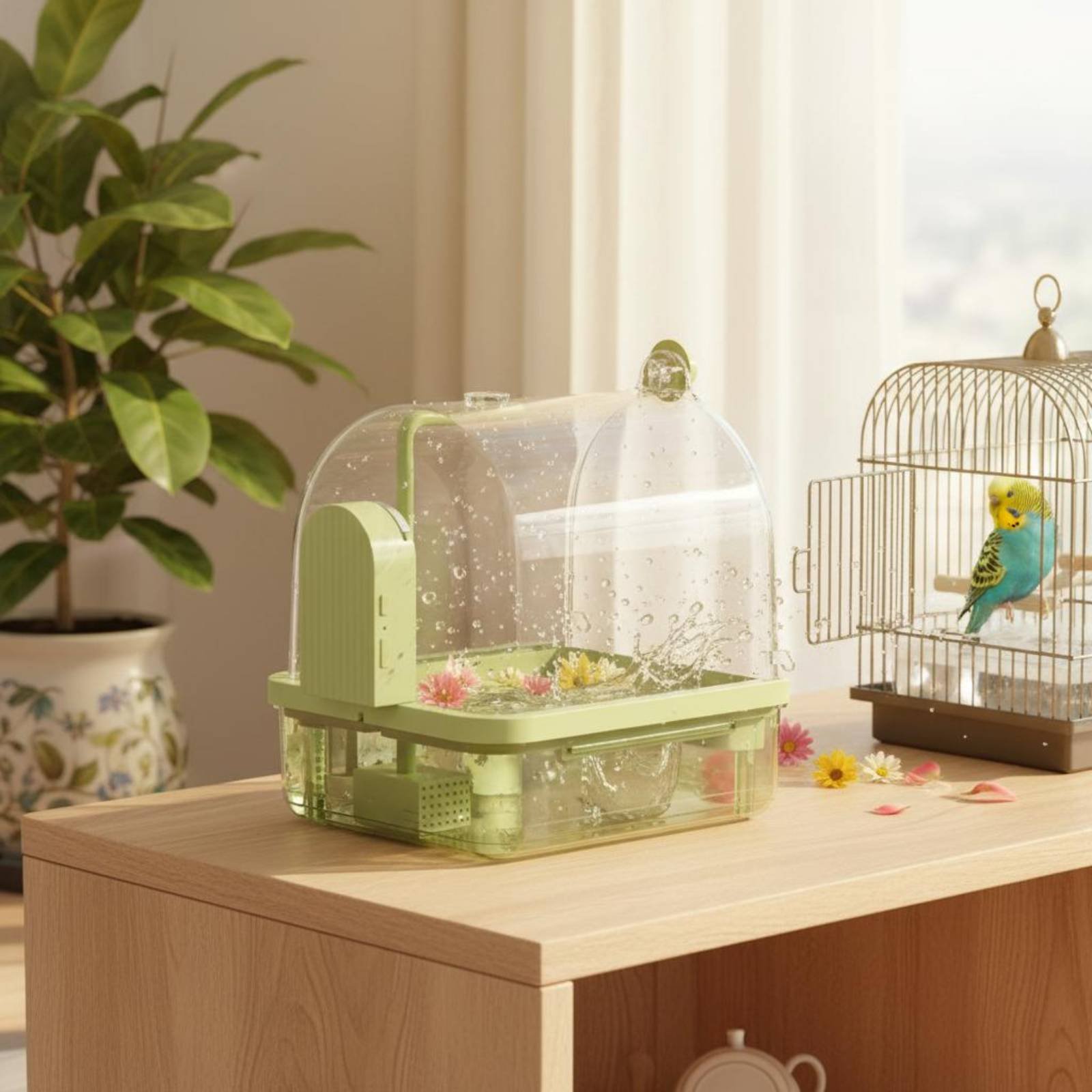 Automatisches Vogelbad mit Dra – Pet Supplies Usa Bewertung und Preis