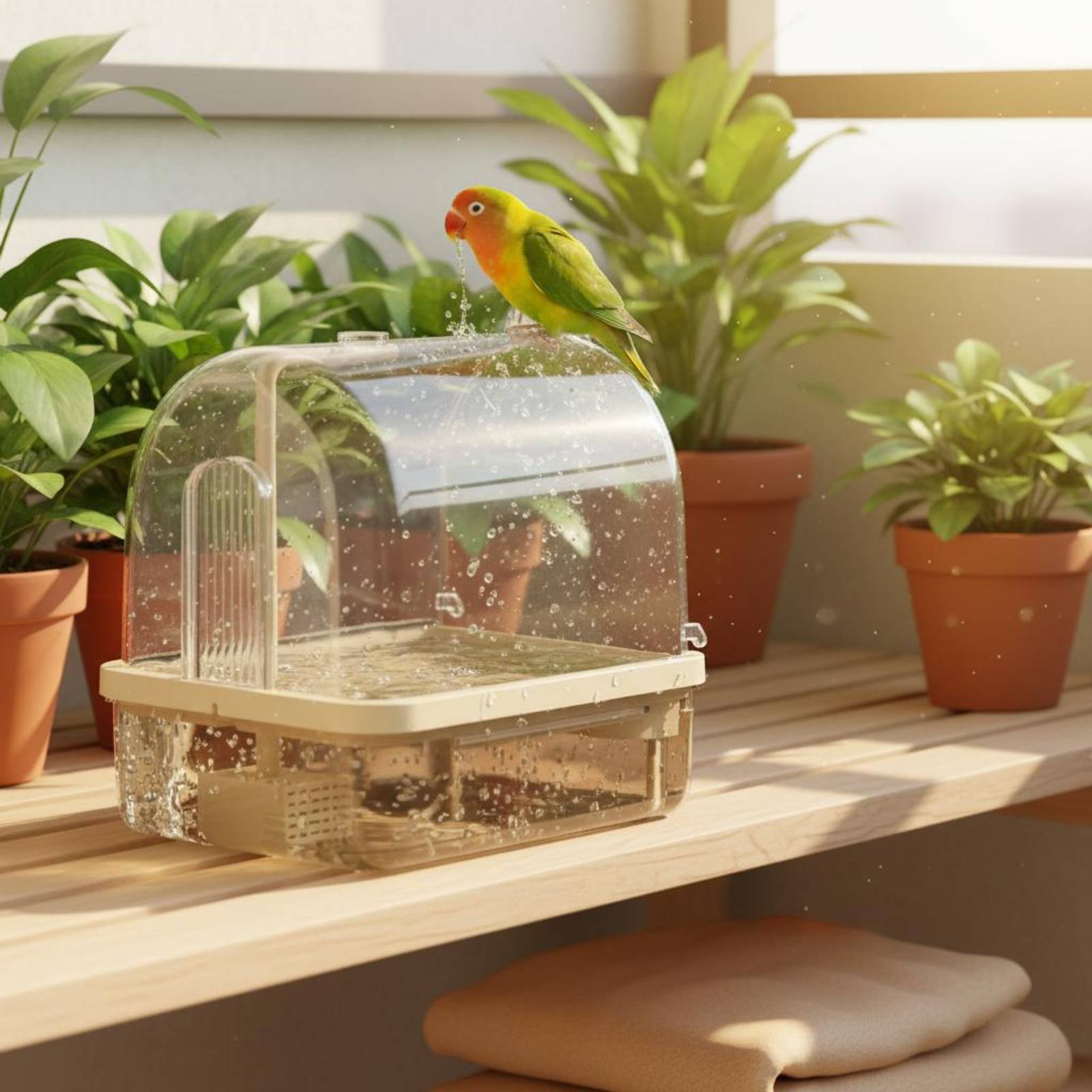 Automatisches Vogelbad mit Dra – Pet Supplies Usa Bewertung und Preis