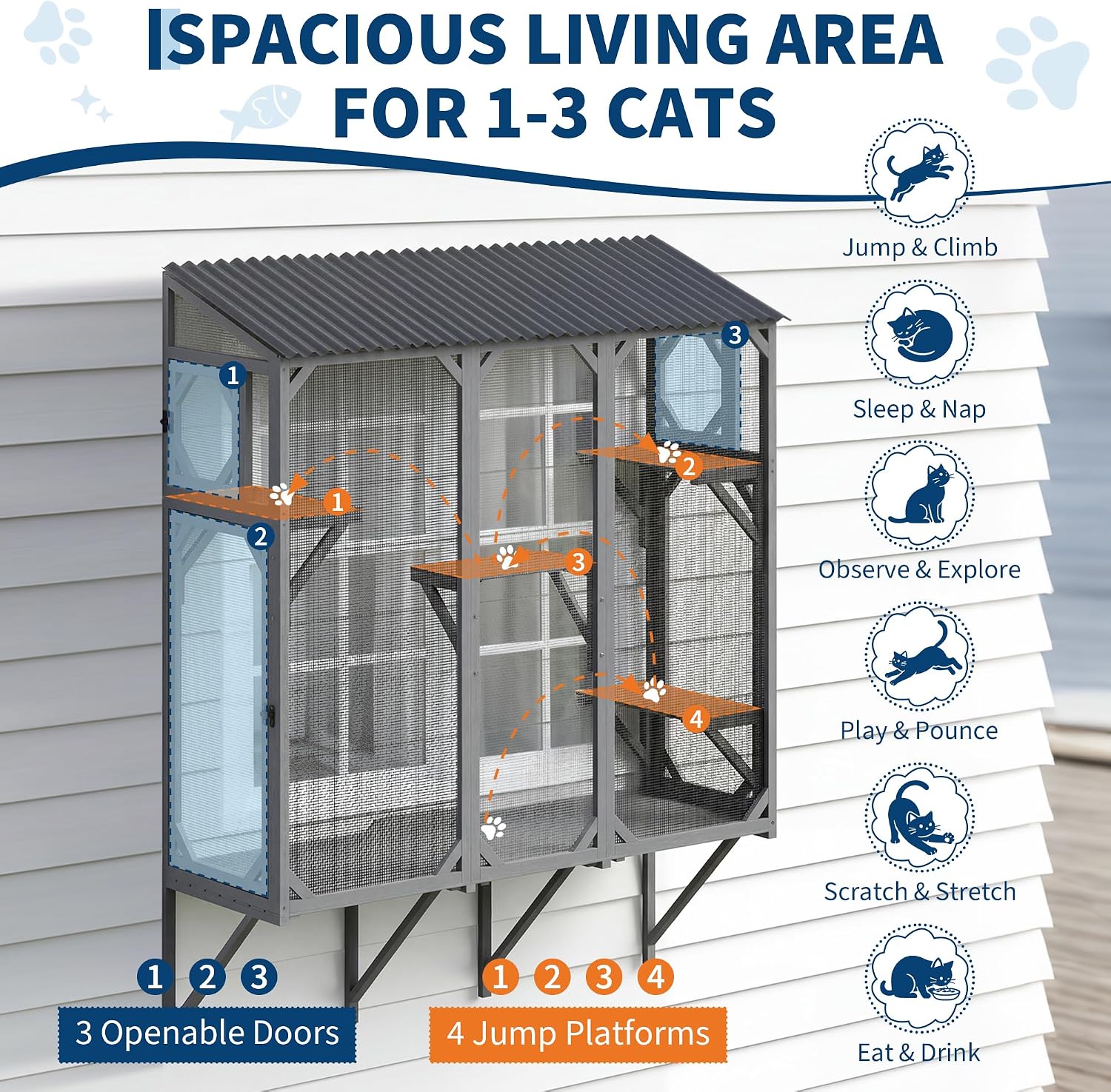 68 Zoll Fenster-Catio aus Holz – Cat Window Perch Bewertung und Preis