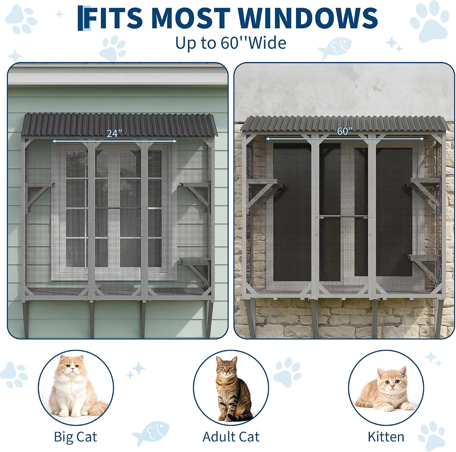 68 Zoll Fenster-Catio aus Holz – Cat Window Perch Bewertung und Preis