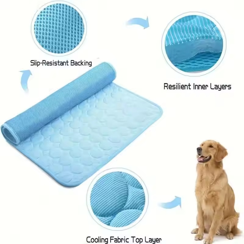 Eisseiden-Kühlmatte für Hausti – Dog Cooling Mat Bewertung und Preis