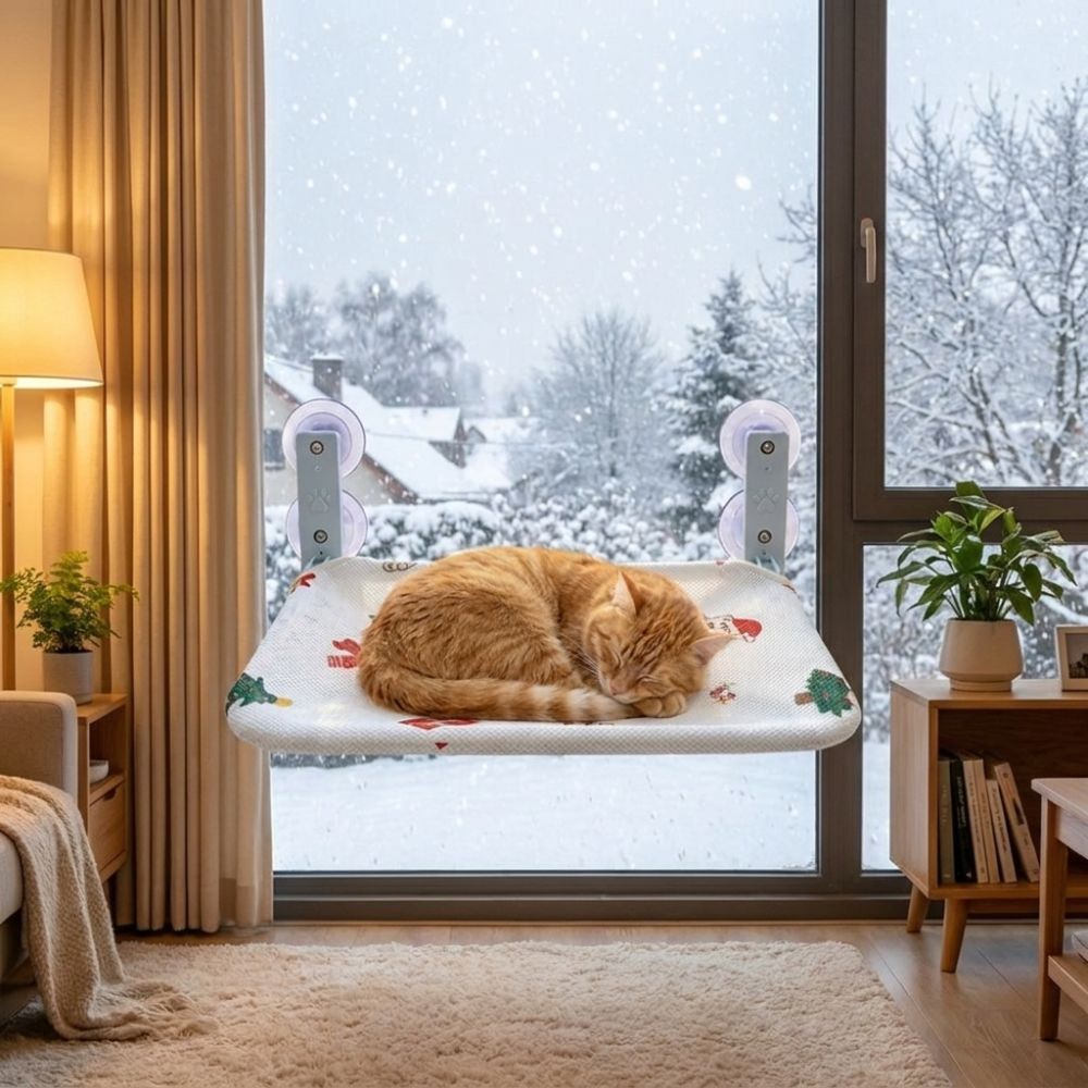 Wandmontierte Weihnachts-Katze – Cat Window Perch Bewertung und Preis